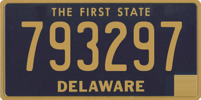 DE license plate 793297