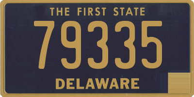 DE license plate 79335