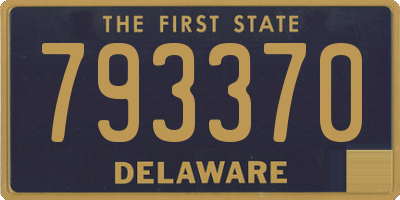 DE license plate 793370