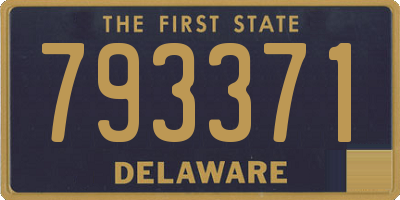 DE license plate 793371