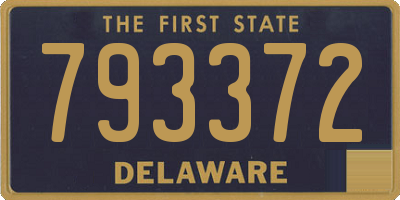 DE license plate 793372