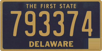 DE license plate 793374