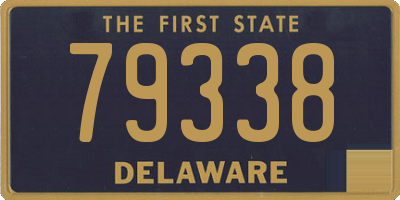 DE license plate 79338
