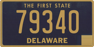 DE license plate 79340