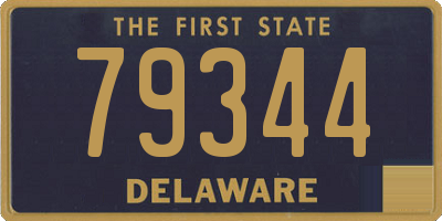DE license plate 79344