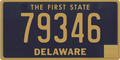 DE license plate 79346