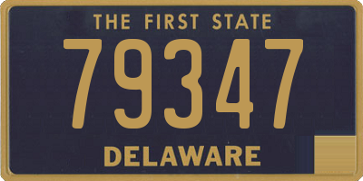 DE license plate 79347