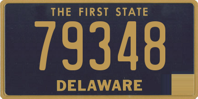 DE license plate 79348