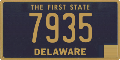 DE license plate 7935