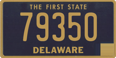 DE license plate 79350