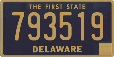 DE license plate 793519