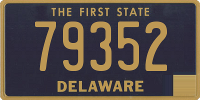 DE license plate 79352