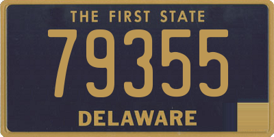 DE license plate 79355