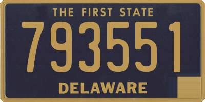 DE license plate 793551
