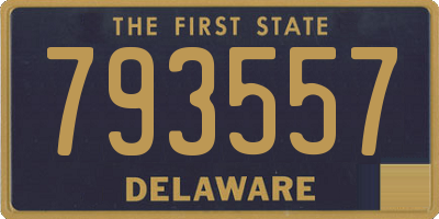 DE license plate 793557