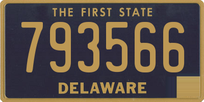 DE license plate 793566
