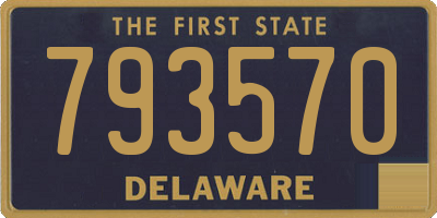 DE license plate 793570