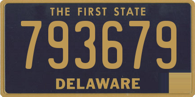 DE license plate 793679