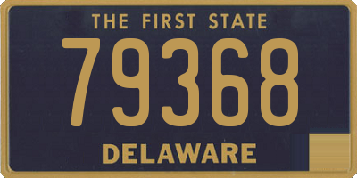 DE license plate 79368