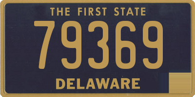 DE license plate 79369