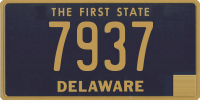 DE license plate 7937
