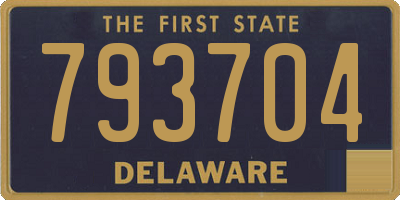 DE license plate 793704