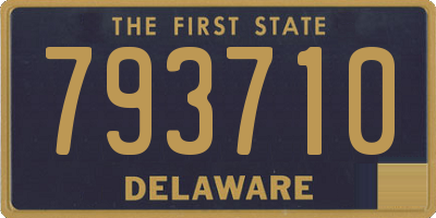 DE license plate 793710