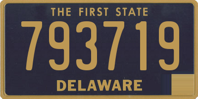 DE license plate 793719