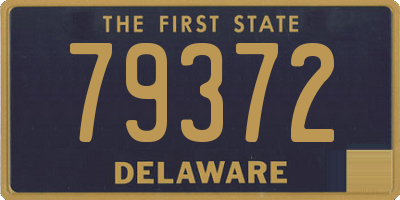 DE license plate 79372