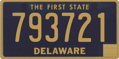DE license plate 793721