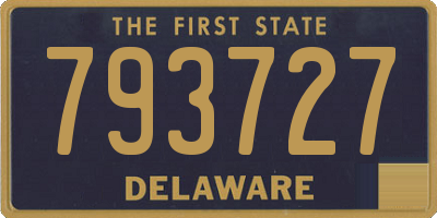 DE license plate 793727