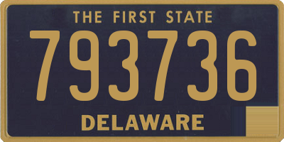 DE license plate 793736