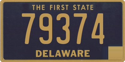 DE license plate 79374