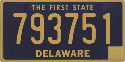 DE license plate 793751