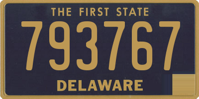 DE license plate 793767