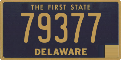 DE license plate 79377