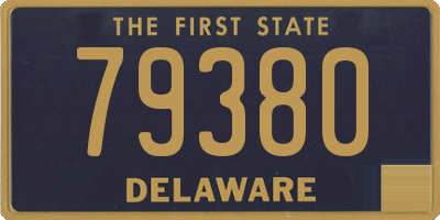DE license plate 79380
