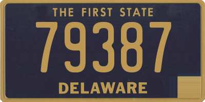 DE license plate 79387