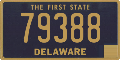 DE license plate 79388