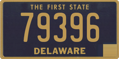 DE license plate 79396