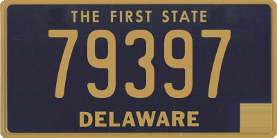 DE license plate 79397