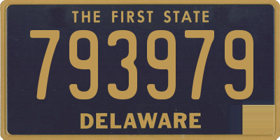 DE license plate 793979