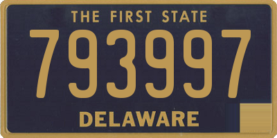 DE license plate 793997
