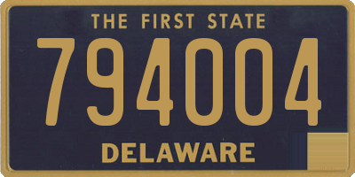 DE license plate 794004