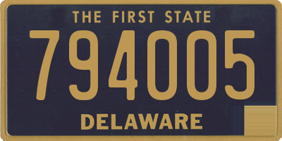DE license plate 794005