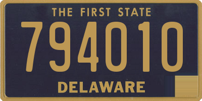 DE license plate 794010