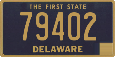 DE license plate 79402