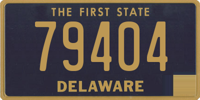 DE license plate 79404