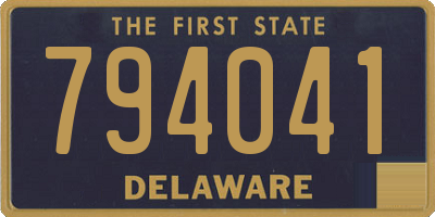 DE license plate 794041