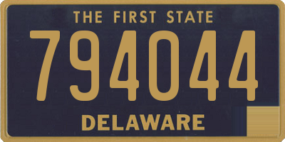 DE license plate 794044